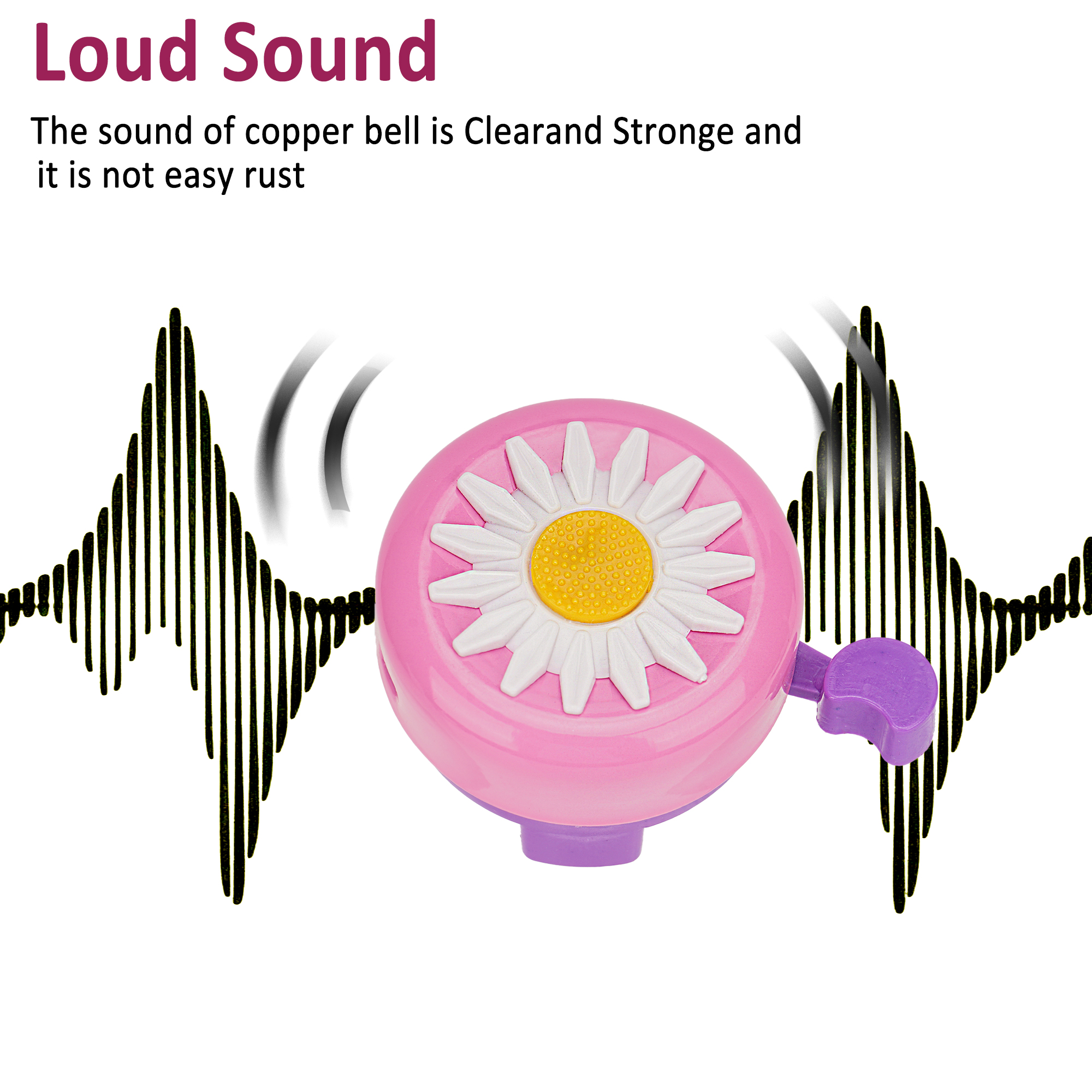 Girl on bike using the bell