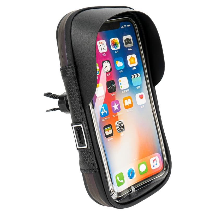 RidingRush Waterproof Bike Phone Bag with Touchscreen, Bicycle Frame Phone Holder Fits Up to 7 Inch Phones, Cycling Top Tube Bag with Sun Visor for Road Bike & MTB