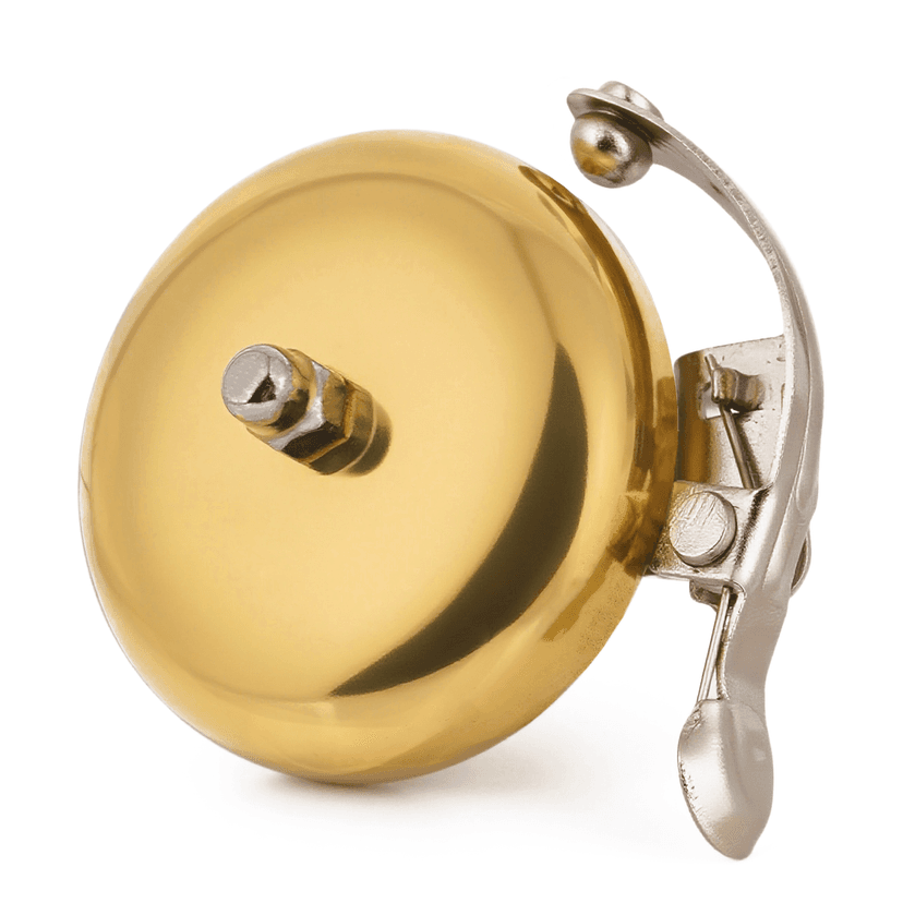 RidingRush Bicycle Bell for Adult Bikes, Brass Bike Bell Loud & Clear Sound Bicycle Bell for Adults & Kids Classic Design, Easy Installation Fits Mountain, Road, Folding Bikes and Scooters