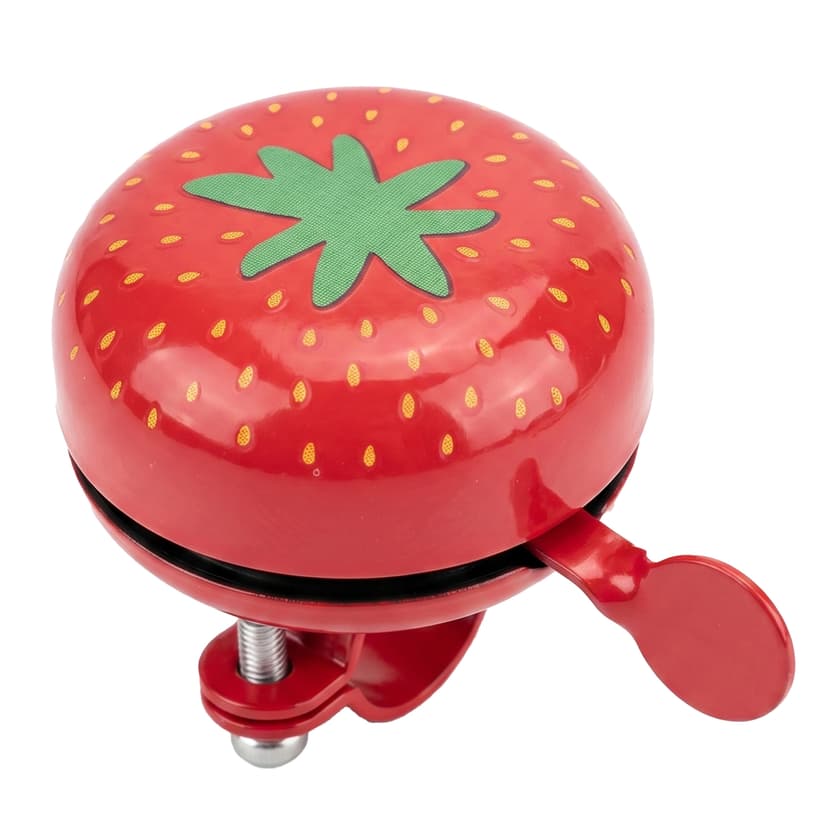 RidingRush Kids Bike Bell, Cute Strawberry Bicycle Bell for Girls & Toddlers, Loud Crisp Ring Bicycle Handlebar Bell for Kids Bikes, Scooter & Tricycle Accessories