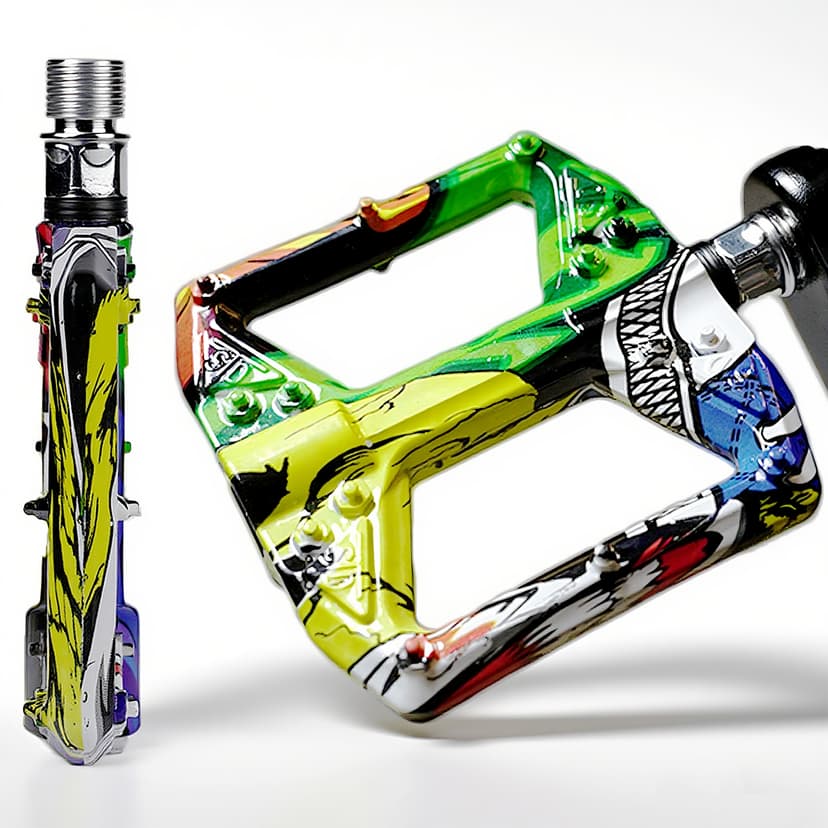 RidingRush Bicycle Pedals – Flat Pedals for Mountain Bikes, Road Bikes, and E-Bikes, High Grip, Easy to Install, Comfortable Riding Experience