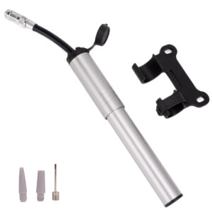 RidingRush Bicycle Hand Pump – Portable Mini Bike Pump, Lightweight and Durable Aluminum Alloy, Presta & Schrader Valve Compatible, Perfect for Road Bikes, Mountain Bikes, and E-Bikes, Easy to Carry
