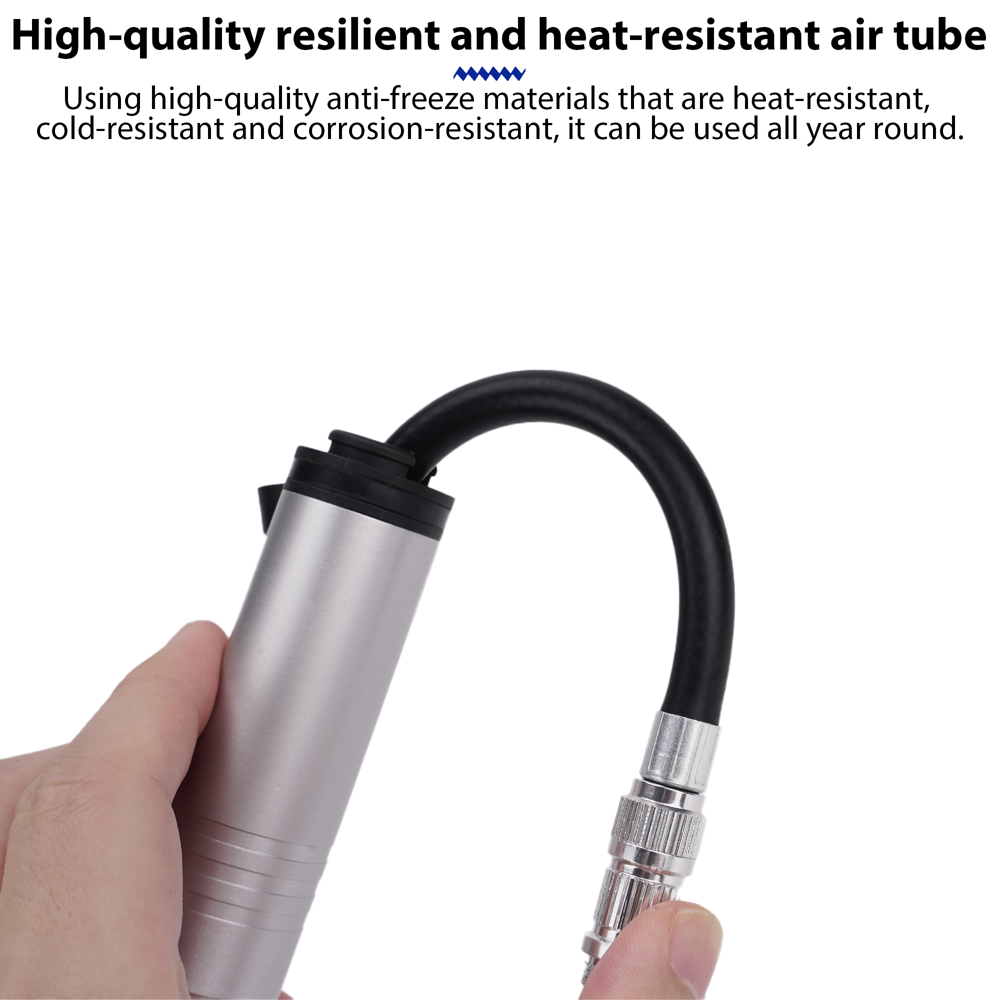 RidingRush Bicycle Hand Pump – Portable Mini Bike Pump, Lightweight and Durable Aluminum Alloy, Presta & Schrader Valve Compatible, Perfect for Road Bikes, Mountain Bikes, and E-Bikes, Easy to Carry - Image 5