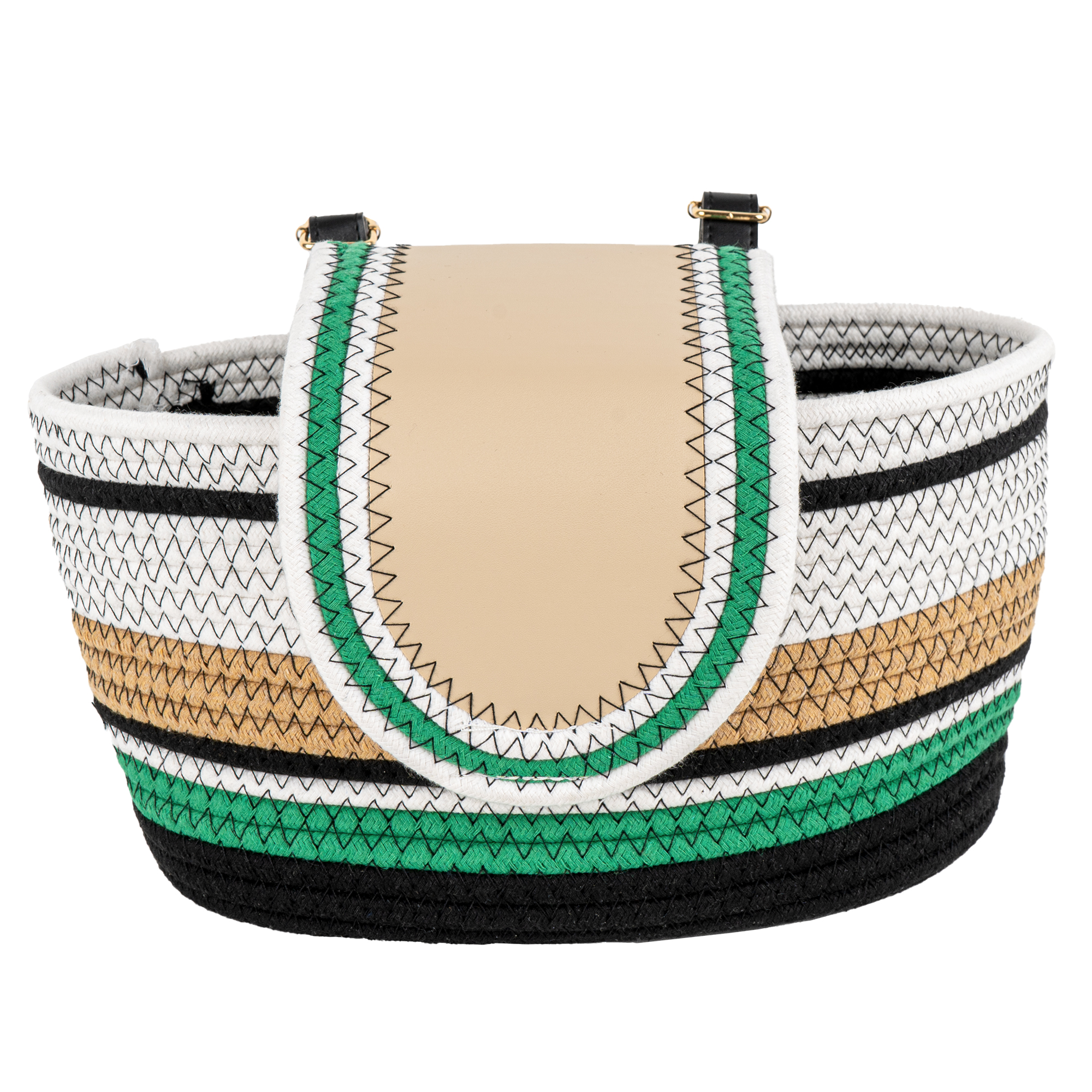 RidingRush Bike Front Basket for Women, Handmade Bike Basket Front Detachable Fabric Handlebar Storage Basket, Lightweight Green Carry Tote for Bicycles