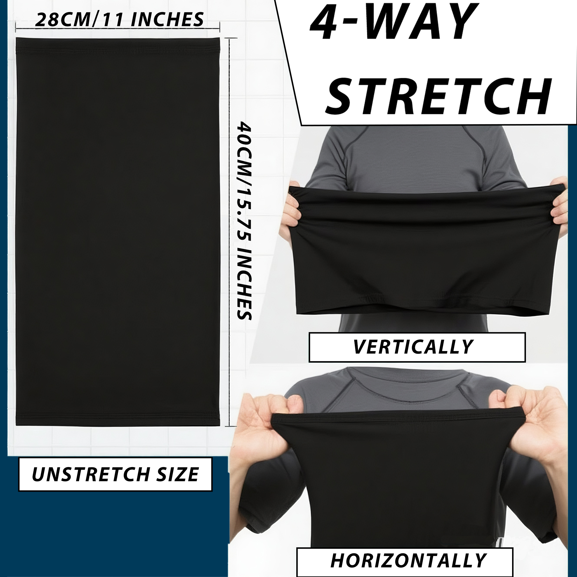 RidingRush Cooling Neck Gaiter Cooling 4 Pack, Breathable Face Cover for Cycling & Outdoor Sports, Sun/Dust/Wind Protection, Black/Dark Blue/Python Pattern/Light Gray for Men & Women - Image 4