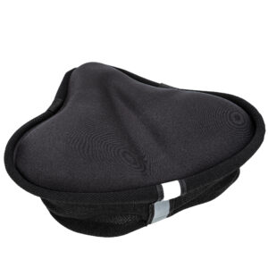 RidingRush Gel Bike Seat Cover – Soft Padded Bicycle Saddle Cushion with Anti-Slip Design & Drawstring Fit – Comfort Cycling Seat Pad for Road, Mountain & Exercise Bikes