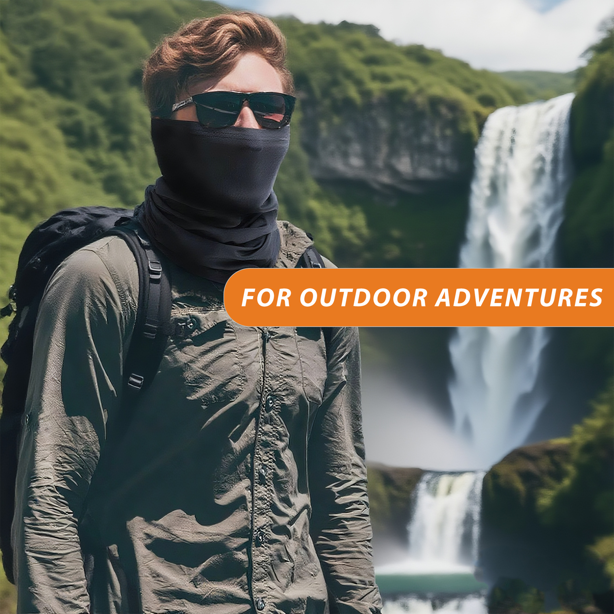 RidingRush Cooling Neck Gaiter Cooling 4 Pack, Breathable Face Cover for Cycling & Outdoor Sports, Sun/Dust/Wind Protection, Black/Dark Blue/Python Pattern/Light Gray for Men & Women - Image 6