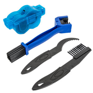 RidingRush Chain Cleaner Bicycle, Bike Chain Cleaning Tool Kit with Scrubber Brushes and Gear Scraper, Easy Chain Maintenance for Road, Mountain, BMX, and Commuter Bikes