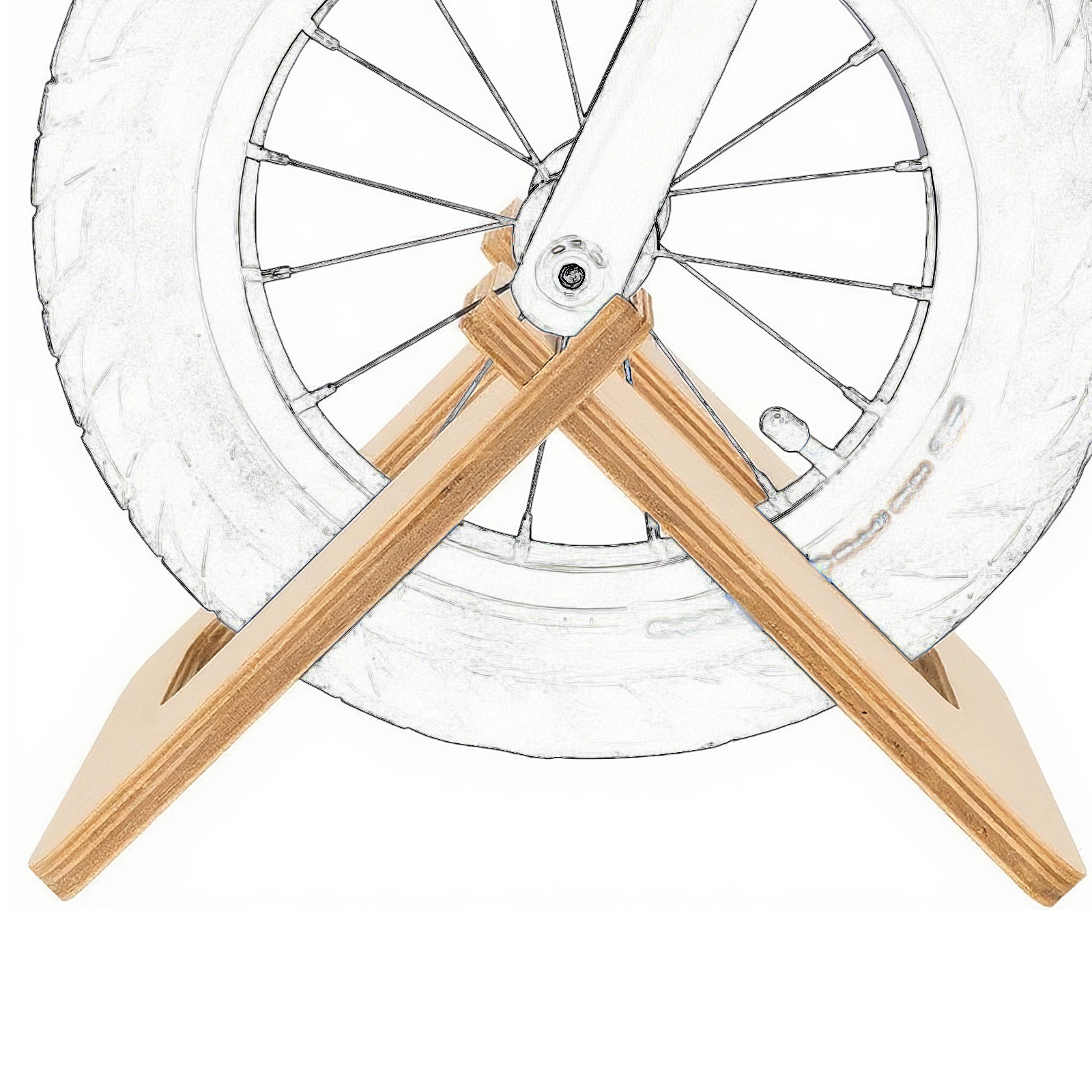 RidingRush Wooden Balance Bike Stand for Kids – Floor Display Rack for Toddler Balance Bikes – Portable Bicycle Holder Stand for Home and Garage Storage - Image 6