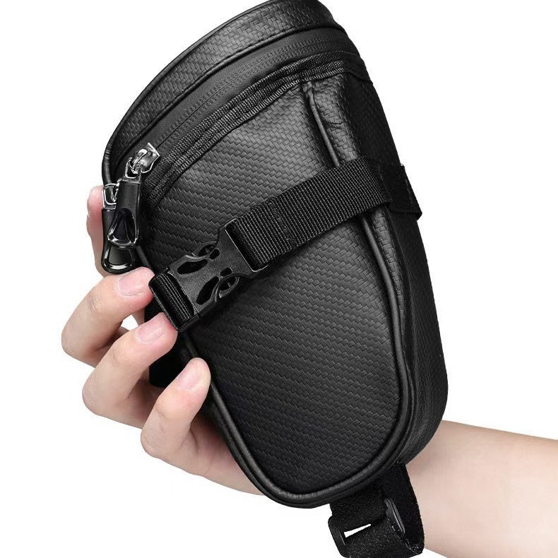 RidingRush Bike Seat Bag– Waterproof Bicycle Saddle Bag with Reflective Strip, Compact Under Seat Bike Pouch for Road & Mountain Bikes - Image 3