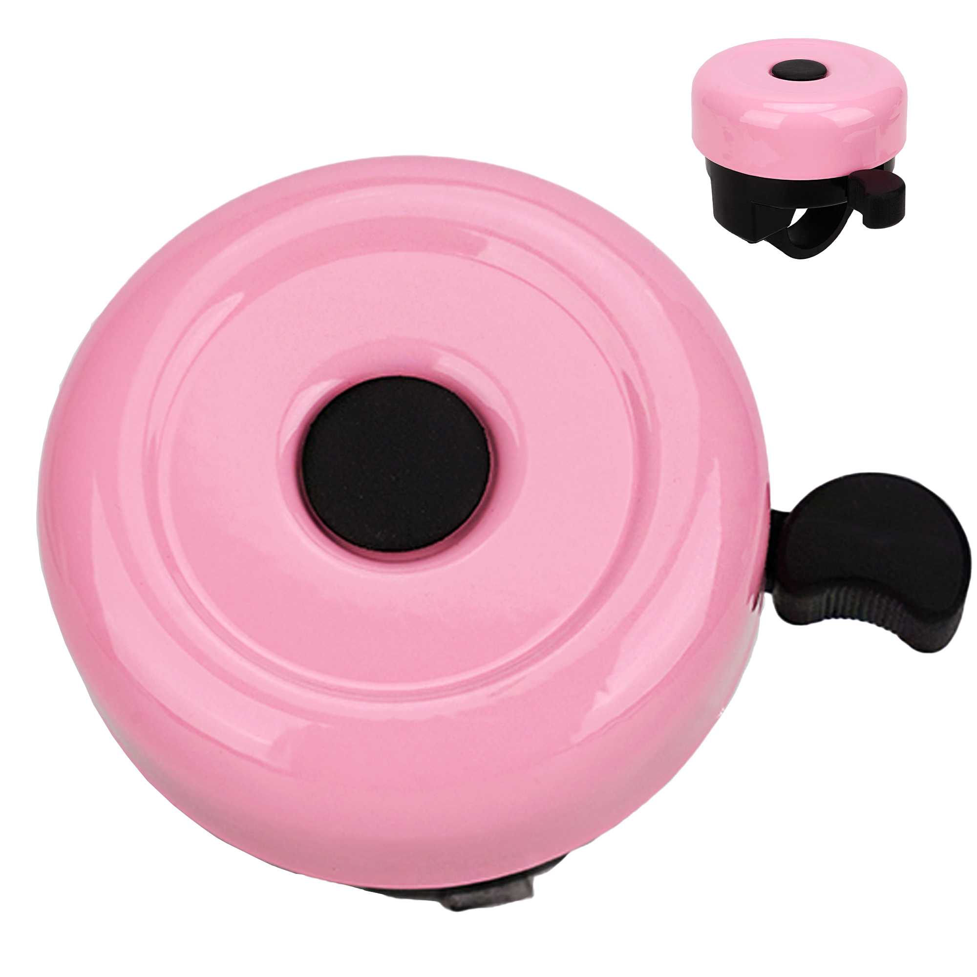 RidingRush Pink Bike Bell for Kids – Cute Bicycle Bell for Boys & Girls, Easy-to-Install Handlebar Bell for Kids' Bikes & Scooters, Loud Ring Sound, Pink